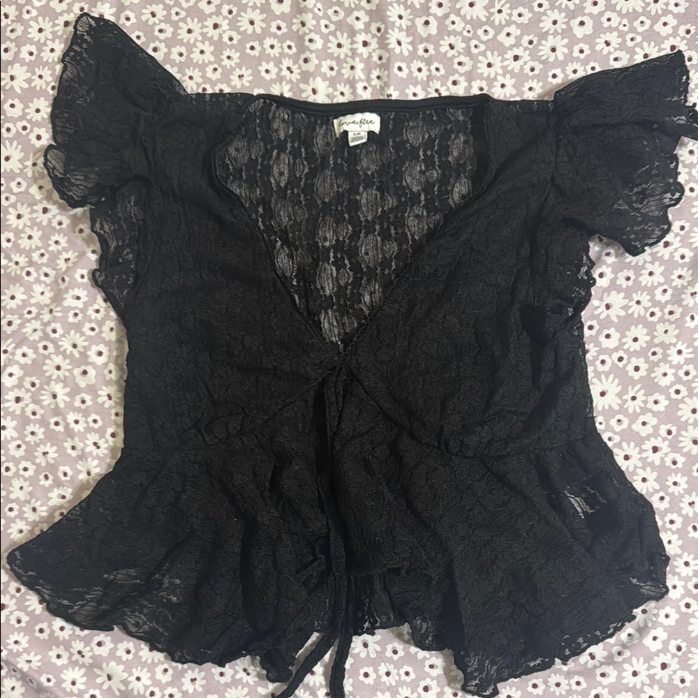 Black Lace Top